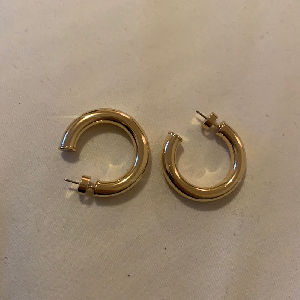 Banana Republic Chunky Gold Hoops